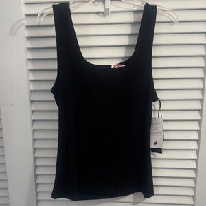NWT Truth By Republic Modal Black Ribbed Top - Size Large